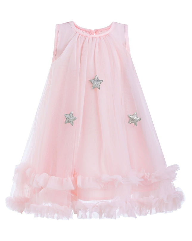 kidsatelier-tulleen-MTRE5204-Pink-sleeveless-star-ruffle-dress