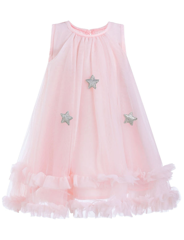 kidsatelier-tulleen-MTRE5204-Pink-sleeveless-star-ruffle-dress