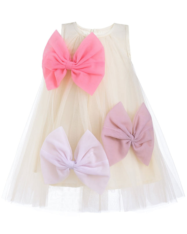 kidsatelier-tulleen-MTRE5205-Ivory-tulle-bow-sleeveless-dress