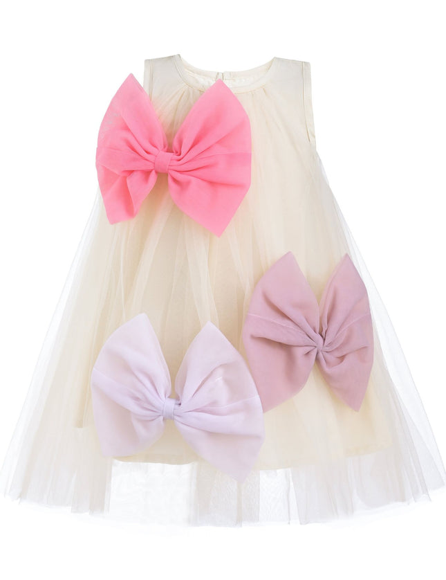 kidsatelier-tulleen-MTRE5205-Ivory-tulle-bow-sleeveless-dress