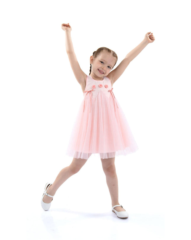 kidsatelier-tulleen-MTRE5206-Peach Blush-rose-ribbon-dress