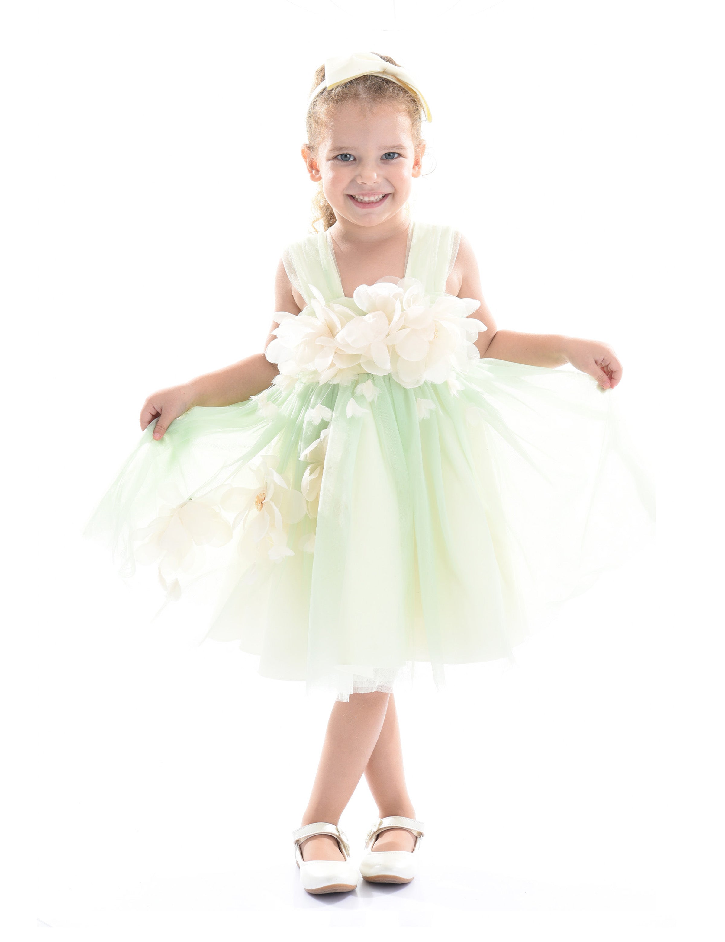 Green Kyra Floral Dress 4Y / Green Green Kyra Floral Dress 4Y / Green