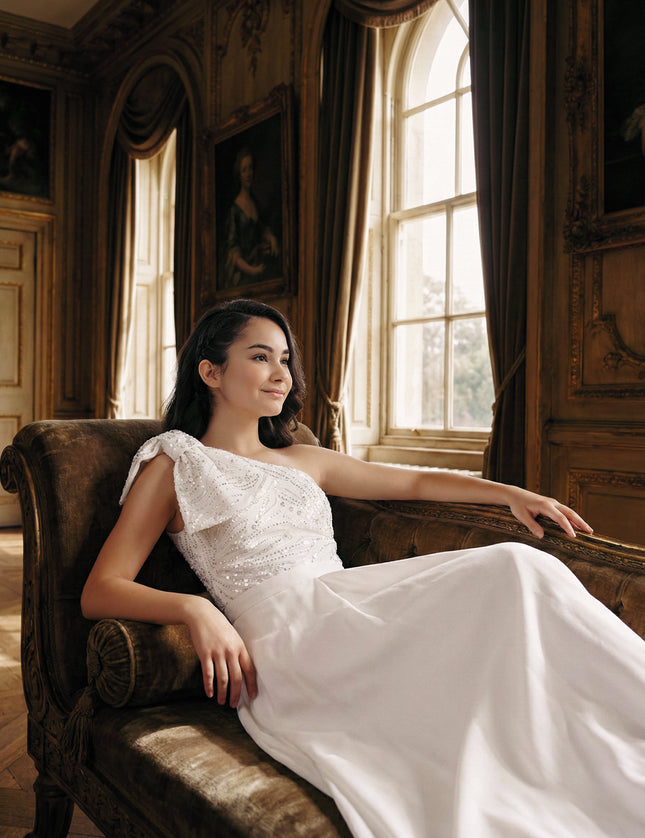 Kidsatelier-tulleen-White-Theia-Bow-Embellished-Dress