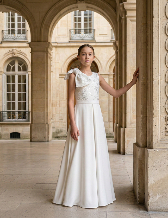 Kidsatelier-tulleen-White-Theia-Bow-Embellished-Dress