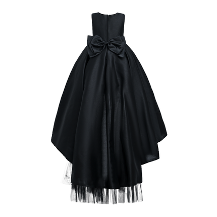 Black Accented Tea Styled Salem Dress