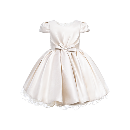 Champagne Bow Short Solera Dress