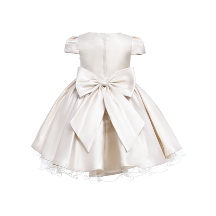 Champagne Bow Short Solera Dress