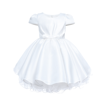 White Bow Short Solera Dress