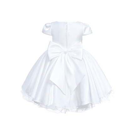 White Bow Short Solera Dress