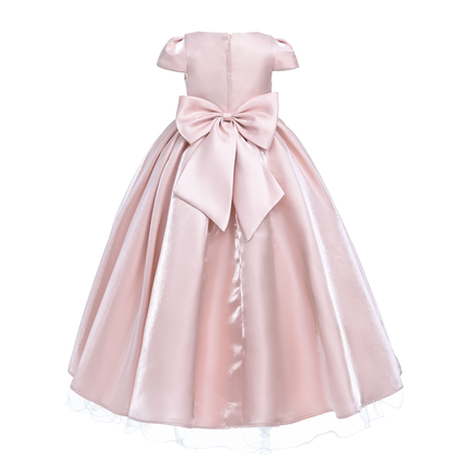 Pink Bow Long Brea Dress