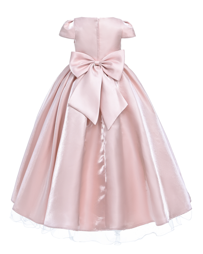 Pink Bow Long Brea Dress