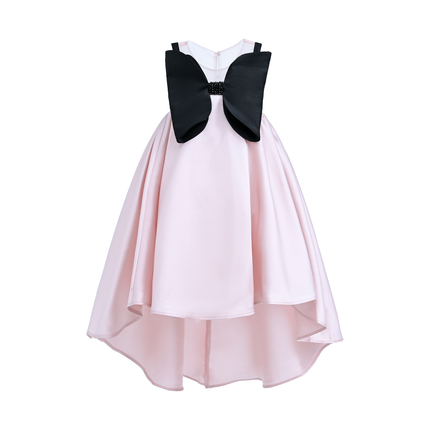 Pink Dress Black Bow Ophelia Dress