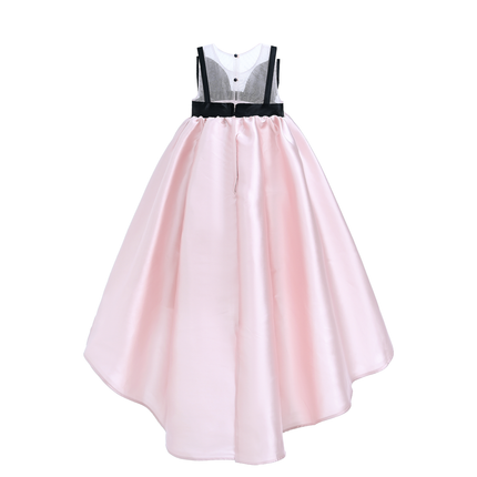 Pink Dress Black Bow Ophelia Dress