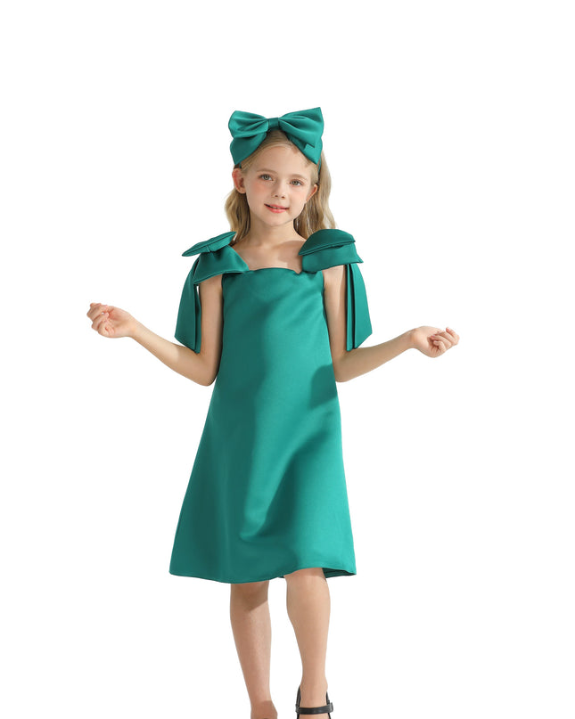 kids-atelier-tulleen-kid-girl-green-luneta-off-shoulder-bow-dress-tmc-24005-green
