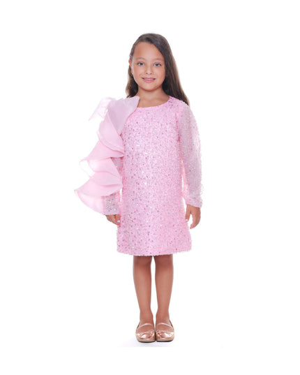 kidsatelier-tulleen-TR-420202-pink-reem-trapeze-bow-dress