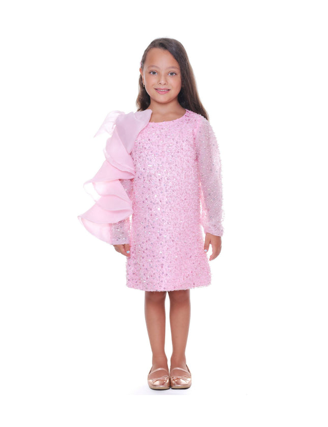 kidsatelier-tulleen-TR-420202-pink-reem-trapeze-bow-dress