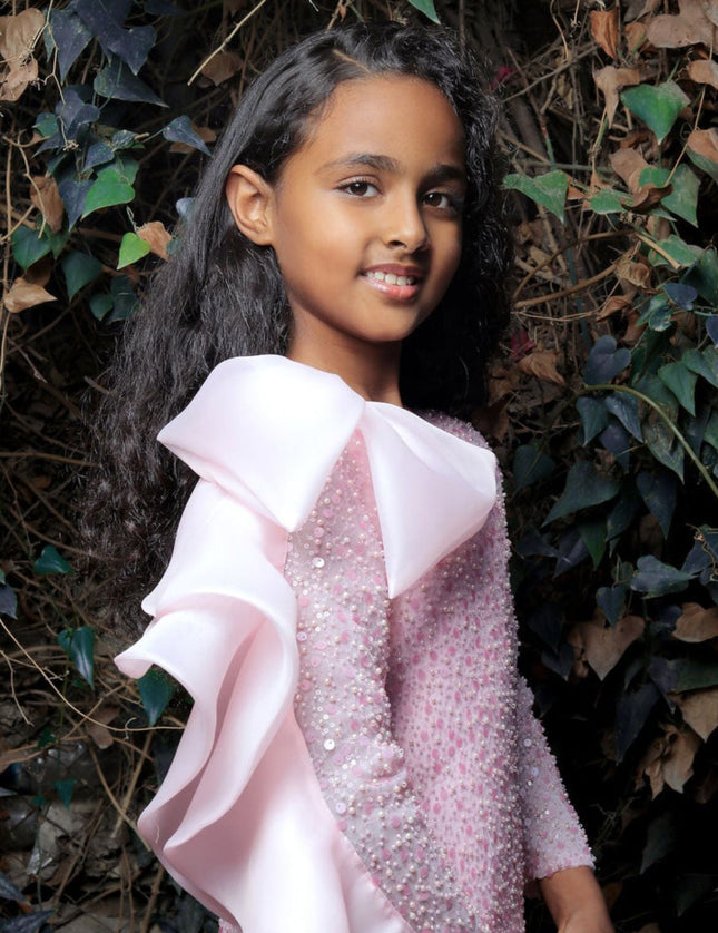 kidsatelier-tulleen-TR-420202-pink-reem-trapeze-bow-dress