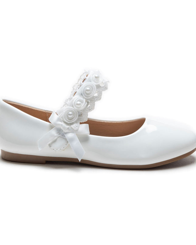 kidsatelier-Tulleen-White-Patent-Rose-Pearl-Doily-Flats-Tulleen-TSM42001-White-2