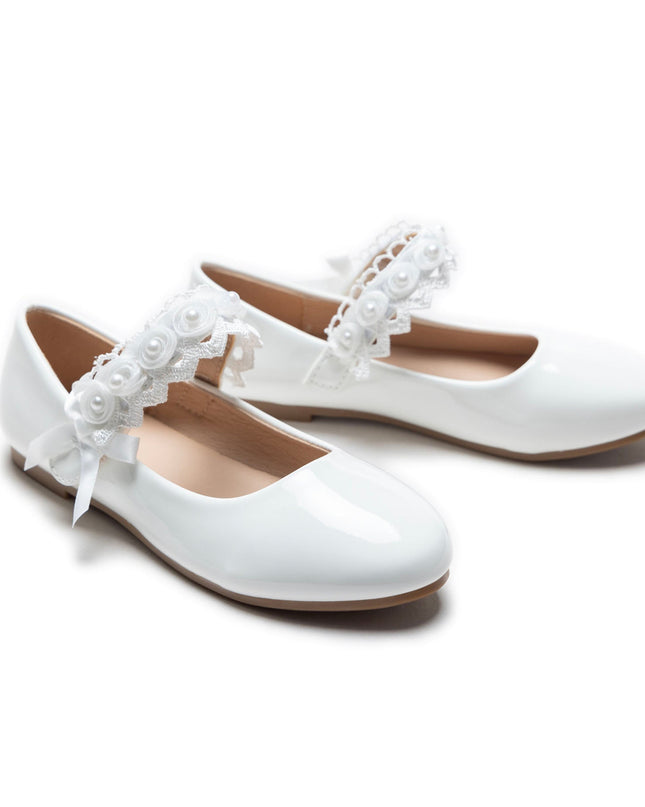 kidsatelier-Tulleen-White-Patent-Rose-Pearl-Doily-Flats-Tulleen-TSM42001-White-3