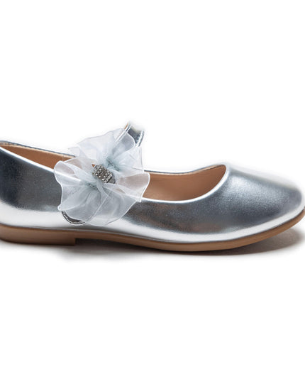 kidsatelier-Tulleen-Silver Cross Banded Ribbon Flats-TSM42002-Silver-2