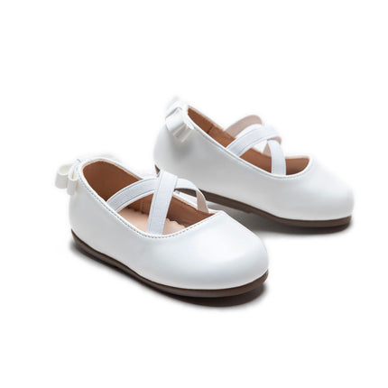 kidsatelier-Tulleen-White Cross Banded Ribbon Flats-TSM42018-White-1