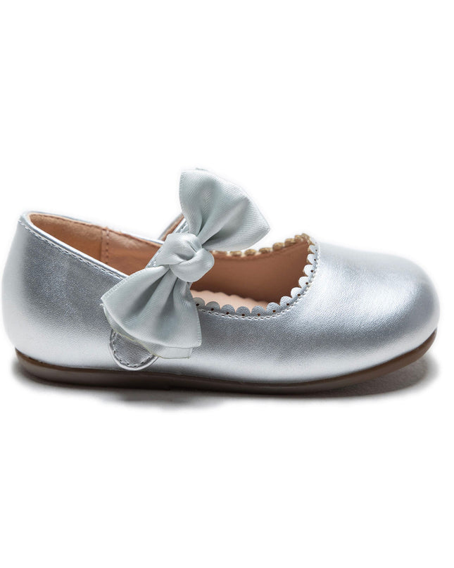 kidsatelier-Tulleen-Silver-Satin-Elodie-Bow-Flats-TSM42019-Silver-2