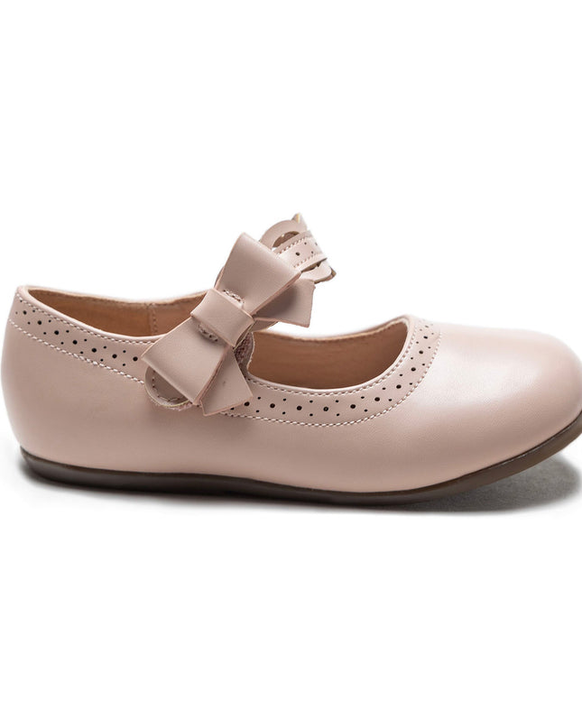 kidsatelier-Tulleen-Pink Ribbon Banded Flats-TSM42020-Pink-2