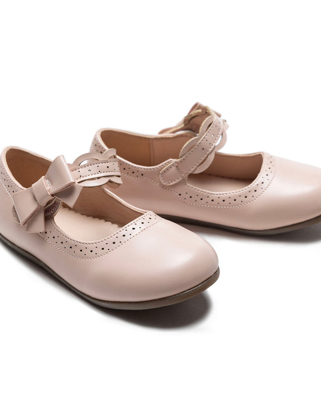 kidsatelier-Tulleen-Pink Ribbon Banded Flats-TSM42020-Pink-3