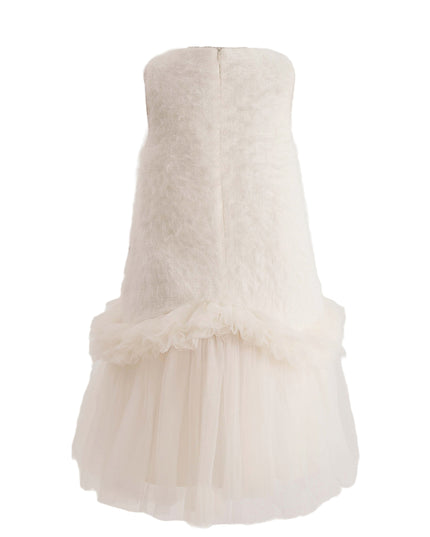 kids atelier tulleen Cream Sparkle Tulle Dress