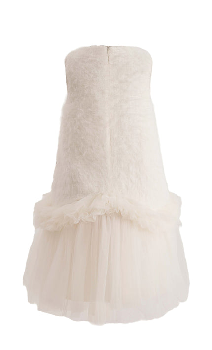 kids atelier tulleen Cream Sparkle Tulle Dress