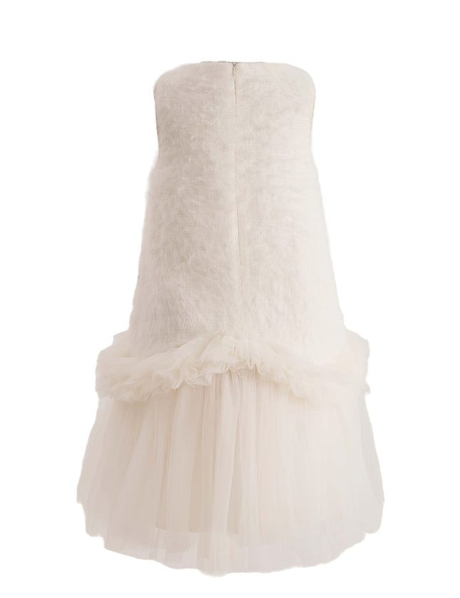 kids atelier tulleen Cream Sparkle Tulle Dress