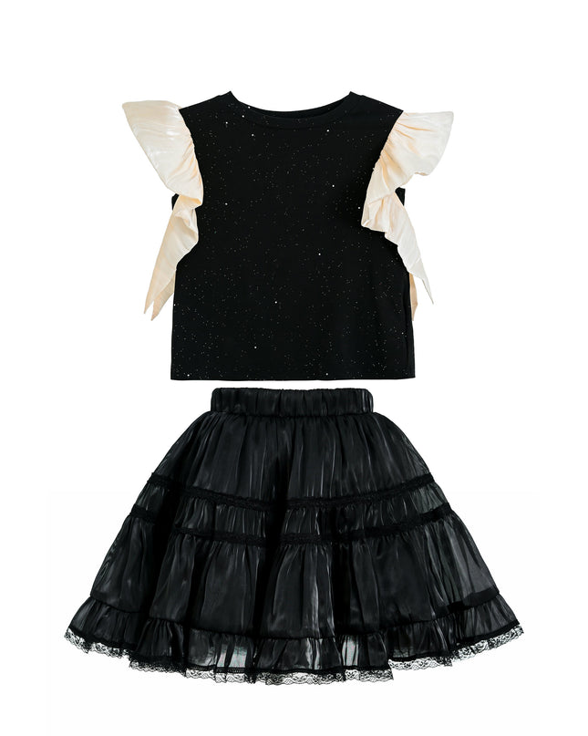 kidsatelier-tulleen-TUD52023-black-glitter-ruffle-skirt-set