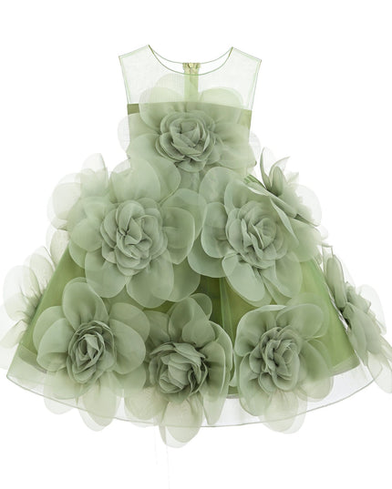kidsatelier-tulleen-TUL1005-GREEN-floral-blooming-flowers-dress
