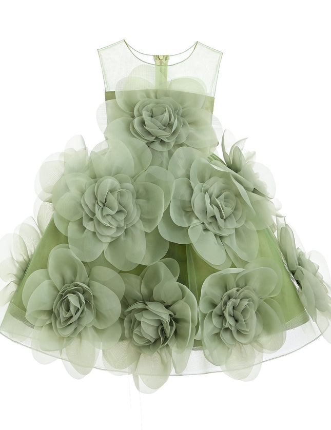 kidsatelier-tulleen-TUL1005-GREEN-floral-blooming-flowers-dress