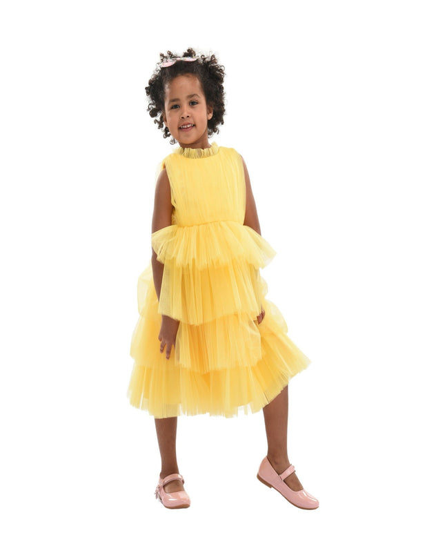 kidsatelier-tulleen-T-1995-Yellow-farvue-tiered-tulle-dress