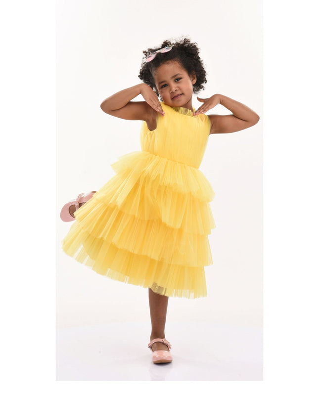 kidsatelier-tulleen-T-1995-Yellow-farvue-tiered-tulle-dress
