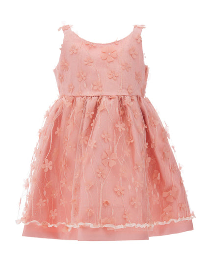 kidsatelier-tulleen-T-2208-Pink-peach-ravine-floral-dress