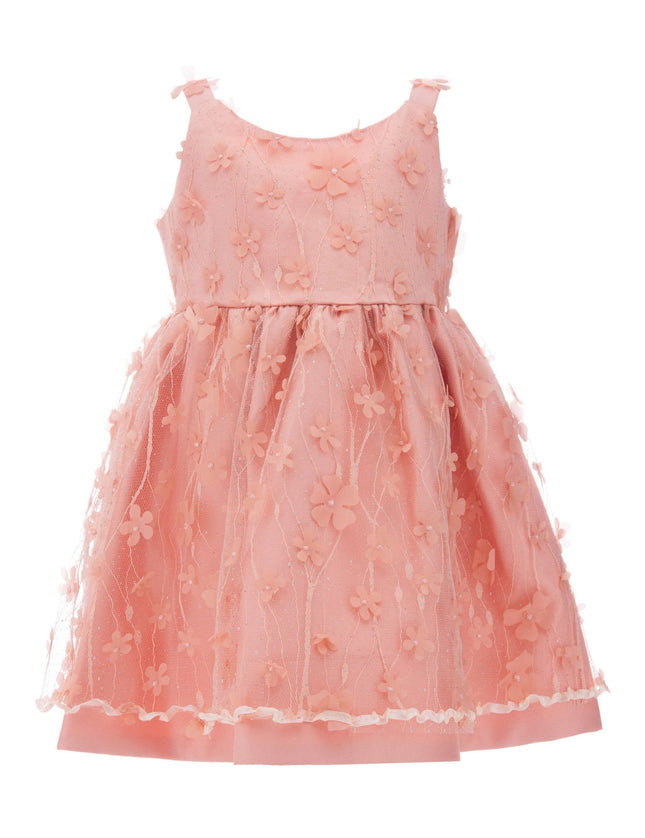 kidsatelier-tulleen-T-2208-Pink-peach-ravine-floral-dress