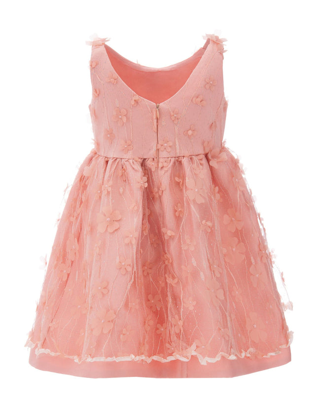 kidsatelier-tulleen-T-2208-Pink-peach-ravine-floral-dress