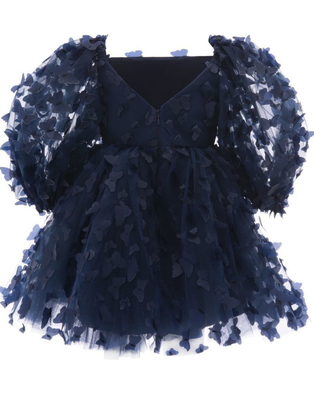 kidsatelier-tulleen-T-2210-Navy-bell-mariposa-dress