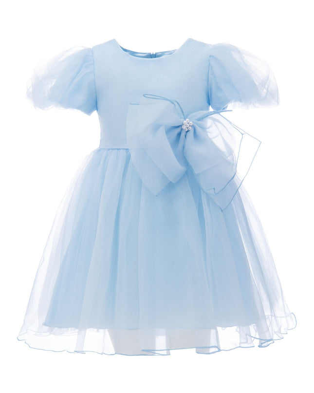 kidsatelier-tulleen-T-2927-Blue-bow-organza-dress