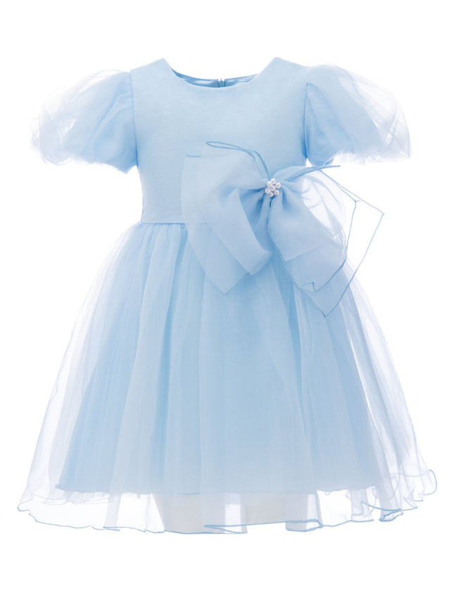 kidsatelier-tulleen-T-2927-Blue-bow-organza-dress