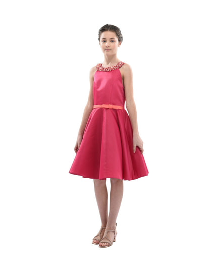 Kidsatelier-tulleen-2969-Fuchsia-cardona-pearl-halter-dress