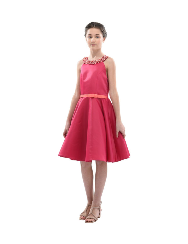 Kidsatelier-tulleen-2969-Fuchsia-cardona-pearl-halter-dress