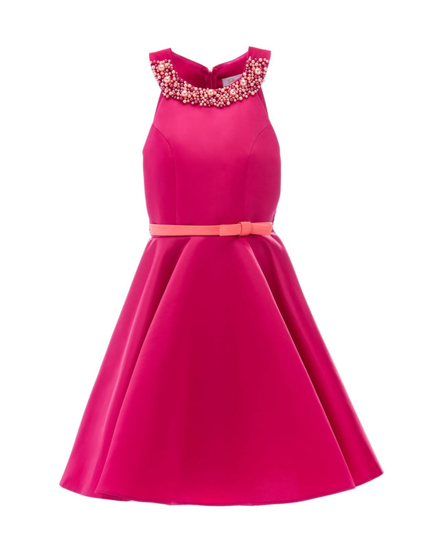 Kidsatelier-tulleen-2969-Fuchsia-cardona-pearl-halter-dress