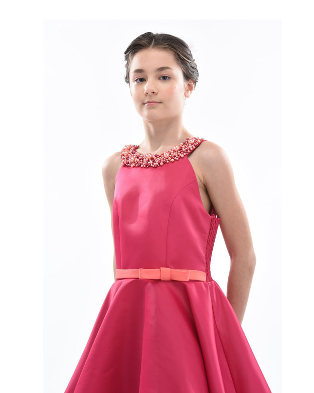 Kidsatelier-tulleen-2969-Fuchsia-cardona-pearl-halter-dress