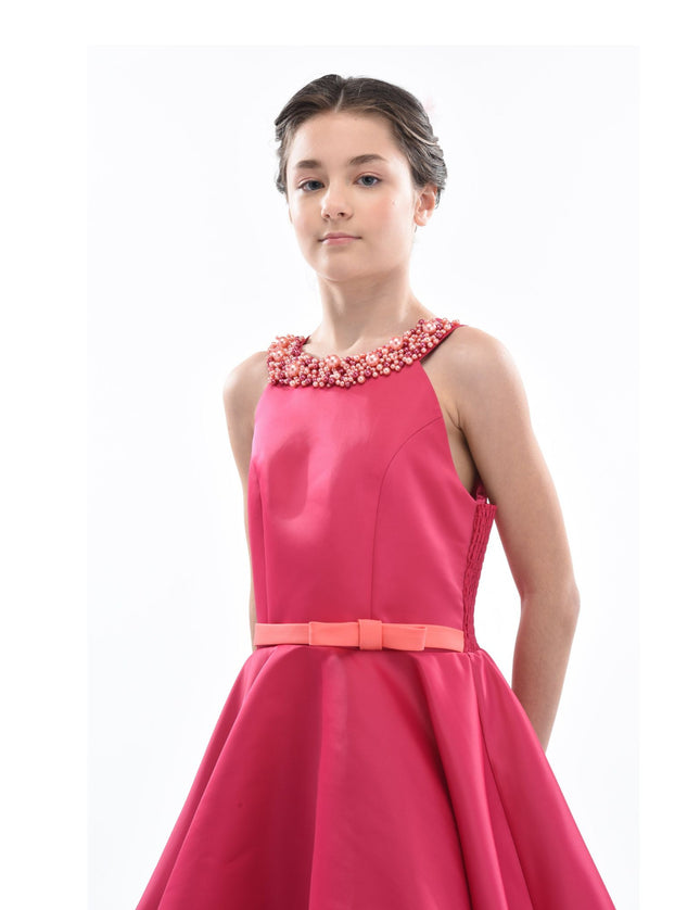 Kidsatelier-tulleen-2969-Fuchsia-cardona-pearl-halter-dress
