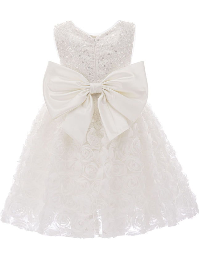 kidsatelier-tulleen-2999-Pearl-white-kreisler-sequin-bow-rose-dress