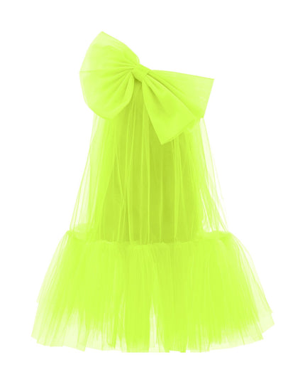kidsatelier-tulleen-T-3002-Neon Green-maggi-neon-bow-tulle-dress