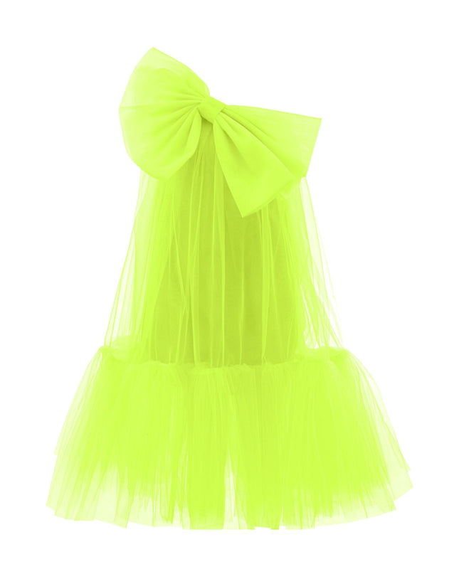 kidsatelier-tulleen-T-3002-Neon Green-maggi-neon-bow-tulle-dress